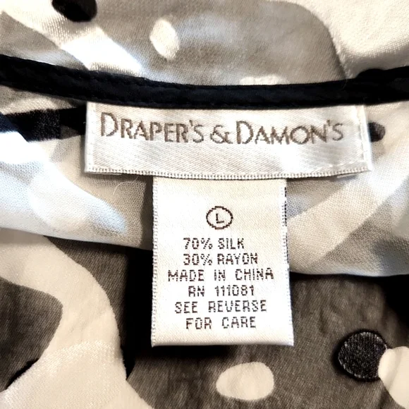 Sheer Black and White Polka Dot Kimono Cardigan - Picture 9 of 12